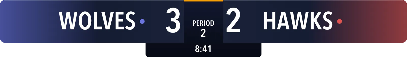 Anzeigetafel Eishockey Horizontal · Broadcast
