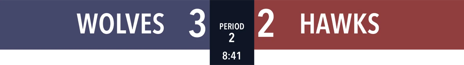 Anzeigetafel Eishockey Horizontal · Klassisch