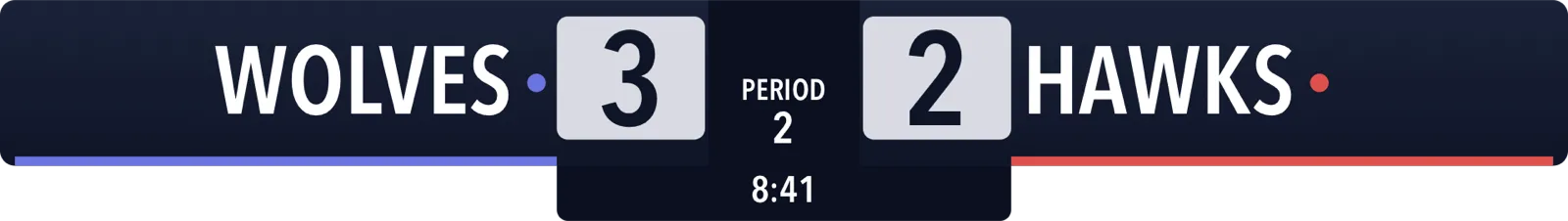 Anzeigetafel Eishockey Horizontal · Studio